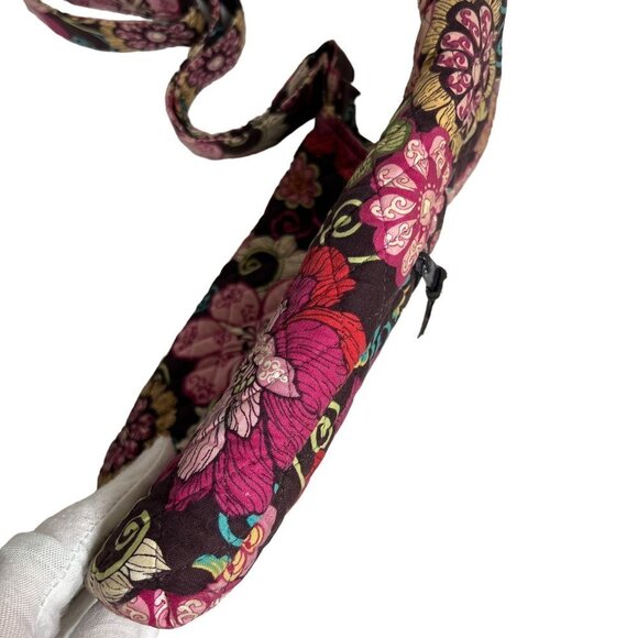 VERA BRADLEY Mod Floral Pink Hipster Crossbody Messenger Bag Floral Quilted - Picture 12 of 16